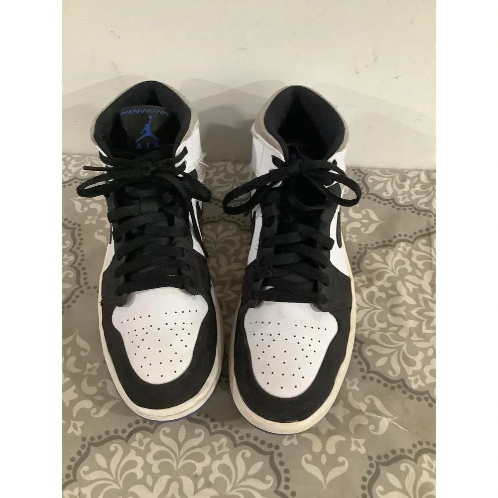 Size 10 Jordan 1 Mid Royal Black Toe